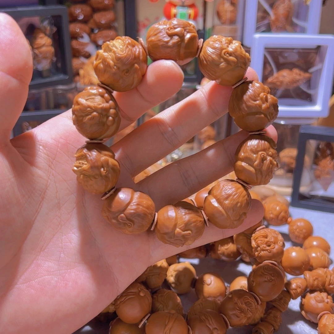 1***C橄榄核雕手工经典恶僧