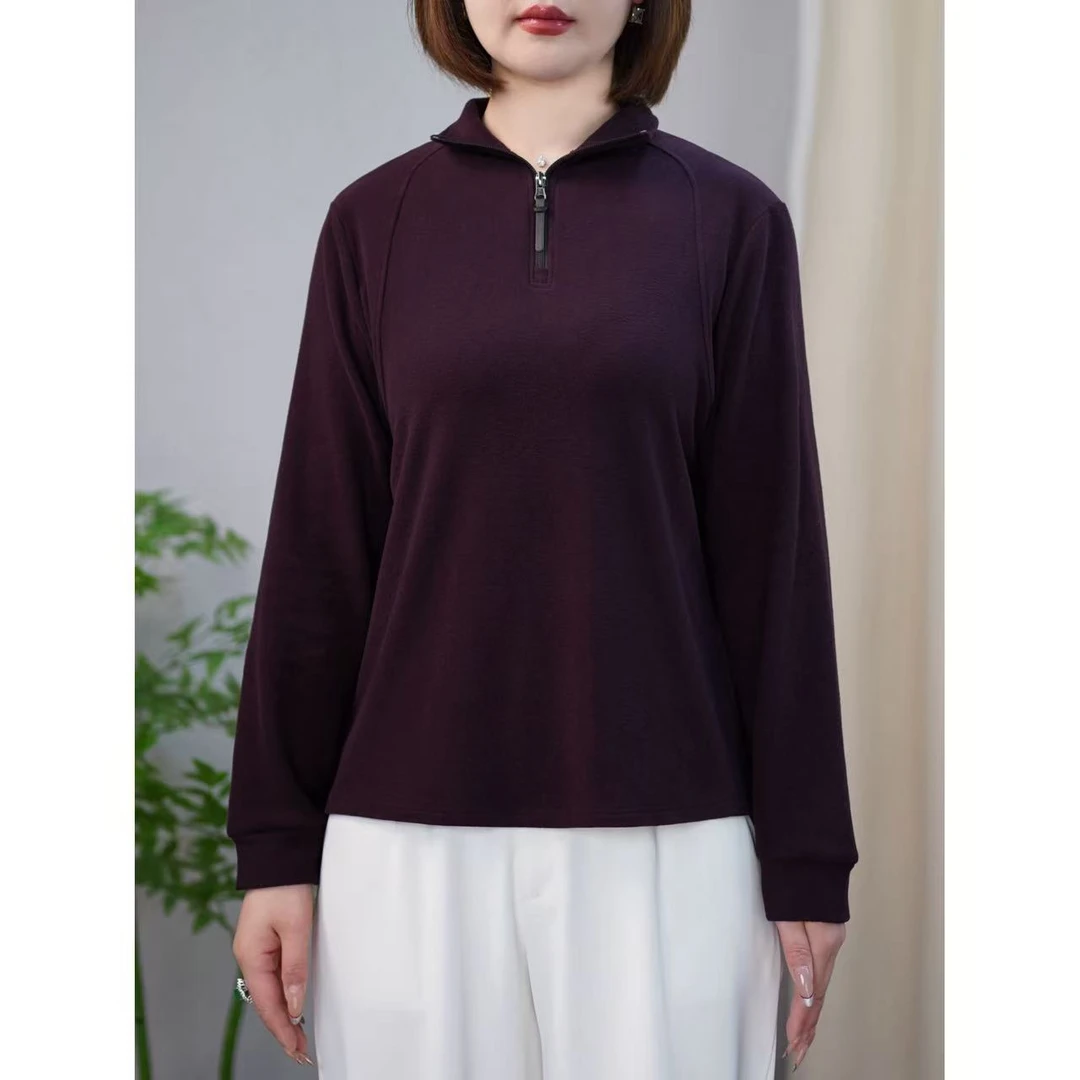 冬季加厚保暖卫衣洋气质独特漂亮上衣胖妹妹大码女装遮肉显瘦衣服