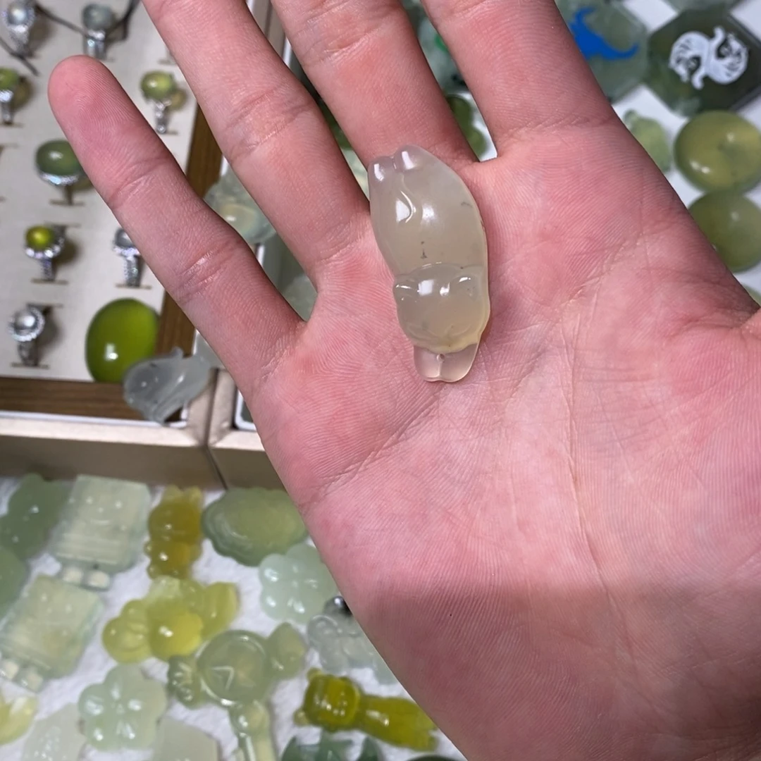 岫玉未镶嵌吊坠(不含链)两单包邮