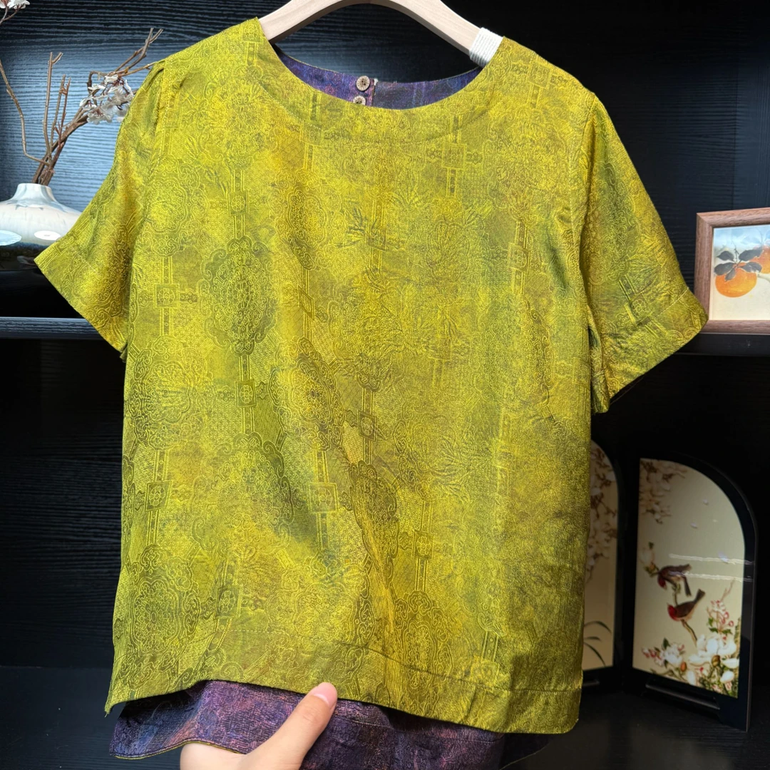 【青苔】中式改良复古气质小衫2651