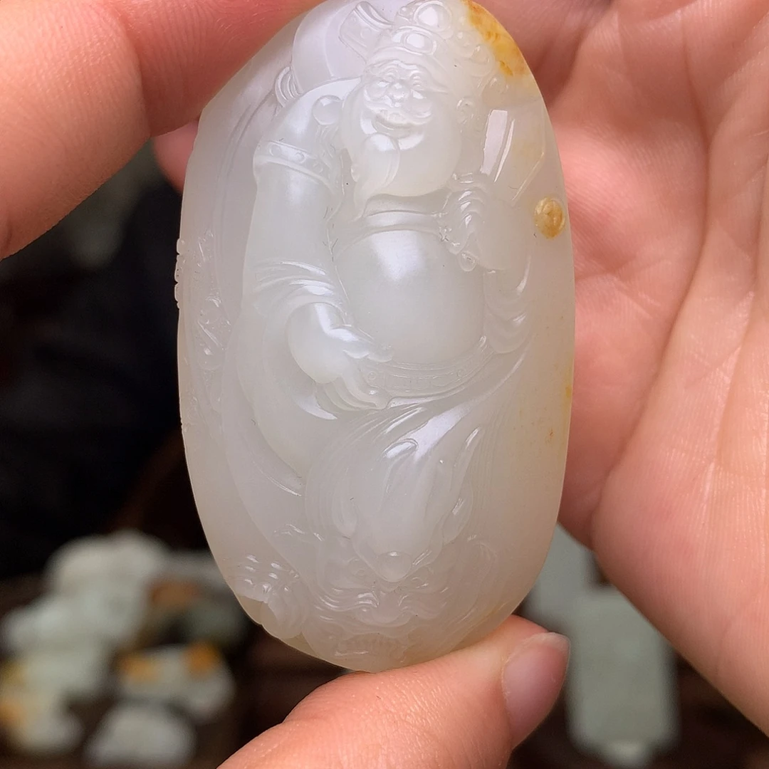 和田玉未镶嵌挂件