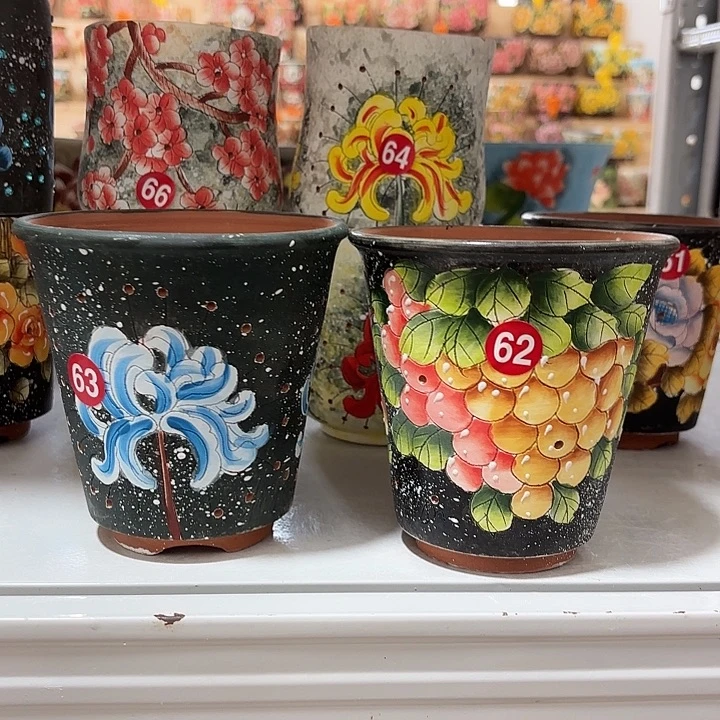 景德镇手绘花盆陶瓷11/12