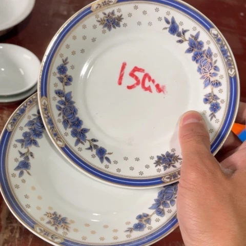 碟景德镇红叶陶瓷6英寸2个