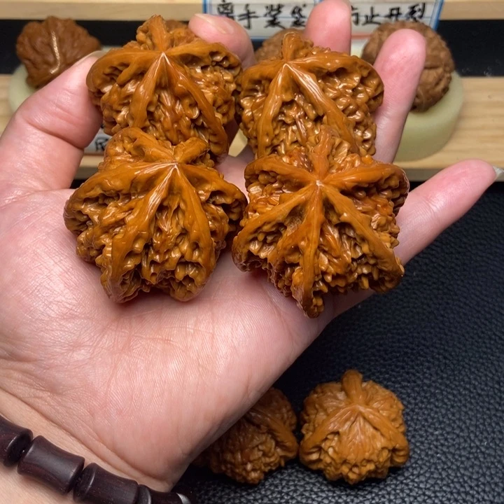 文玩核桃把件戈**徐工艺五棱，六棱