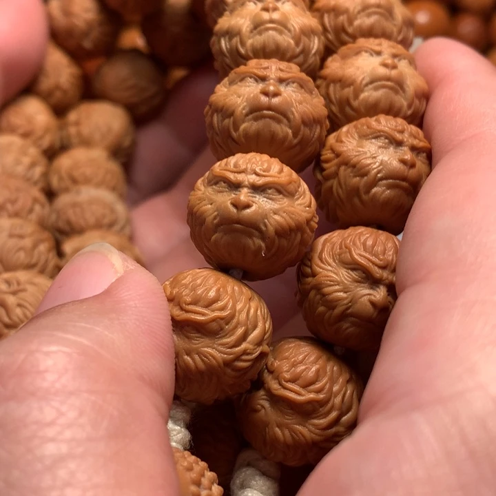 【闪购商品】猴头核桃手串小***何悟空