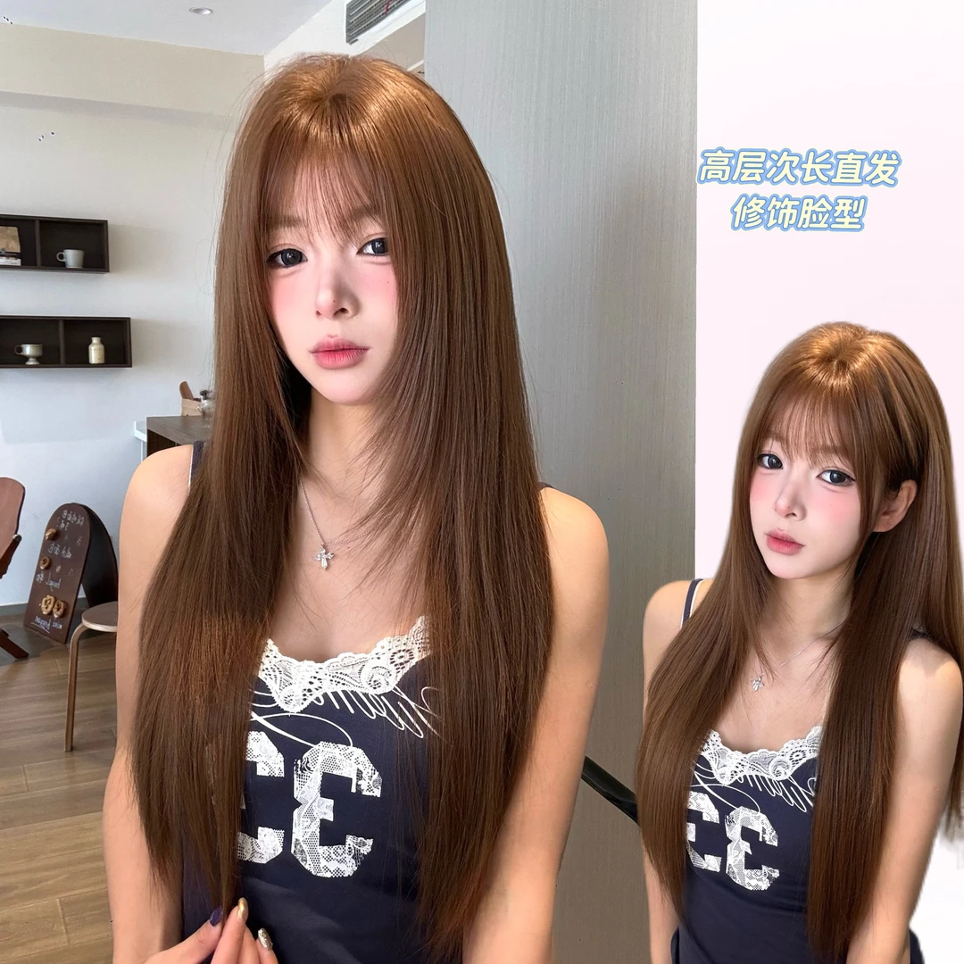 【古早baby3.0】假发女新升级发丝直发高层次整顶假发全头套