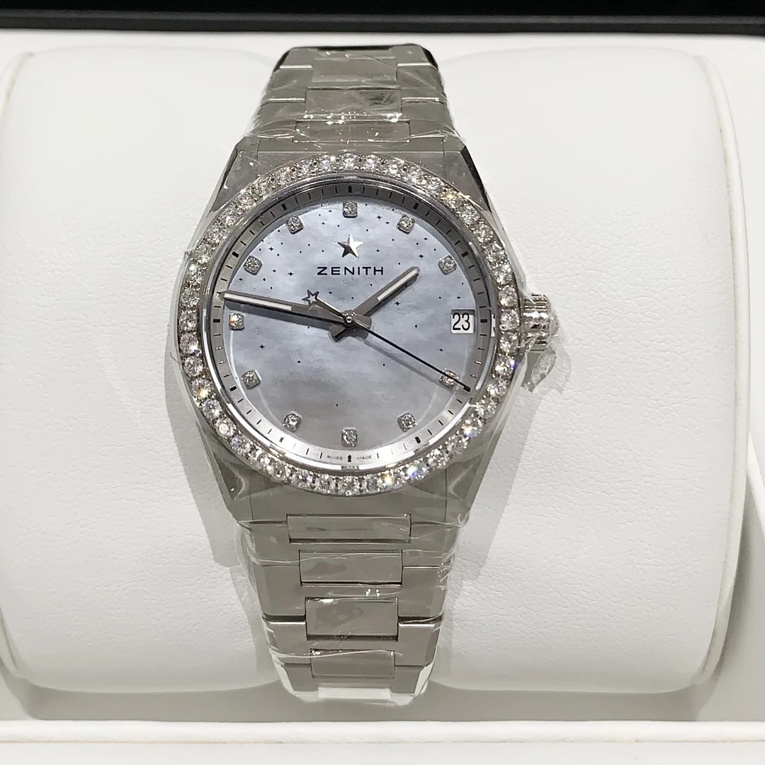 全新未使用 Zenith/真力时 DEFY系列/36mm/原钻自动机械/25年全套