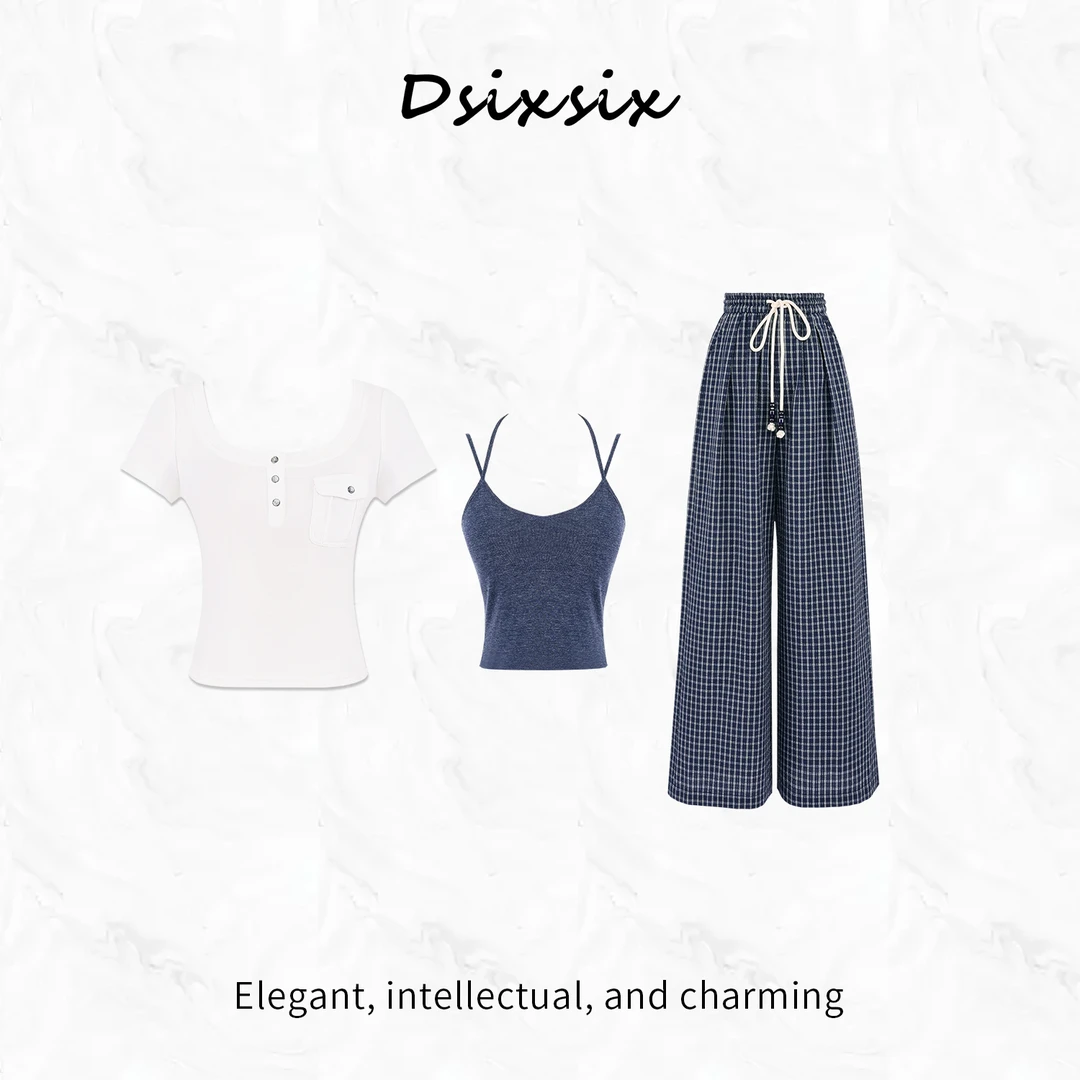 Yeah Me/也觅【迷雾公园】夏季新款高级感休闲百搭修身半身裙套装女