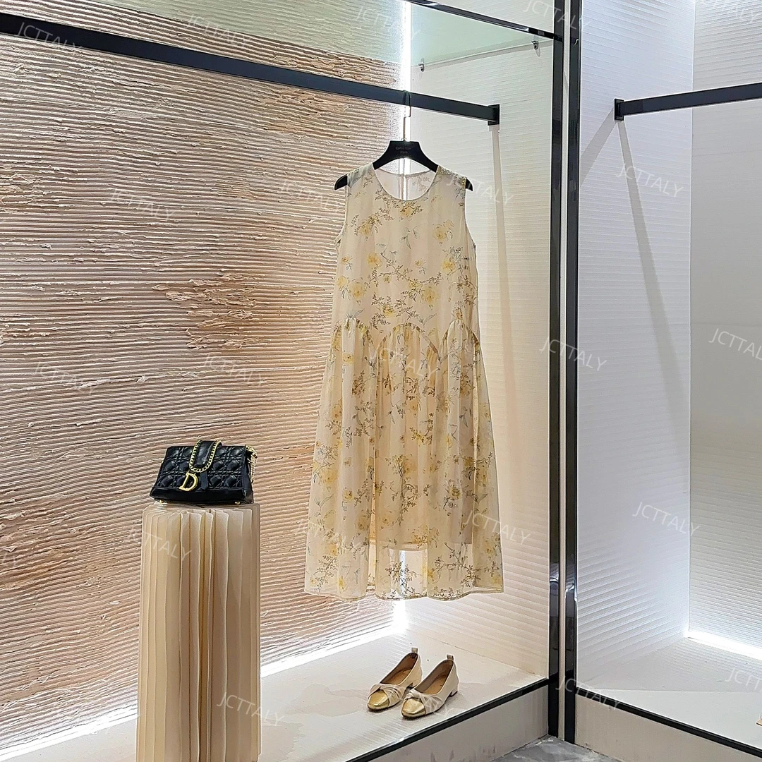 【锟】度假风夏季新款短袖显瘦国风系减龄碎花连衣裙宽松W-A107