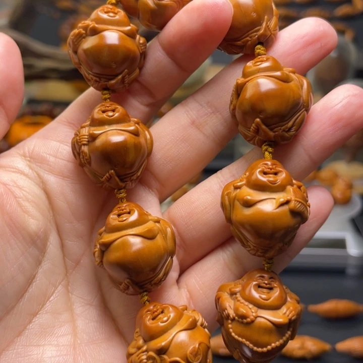 橄榄核手串/手链大肚弥勒
