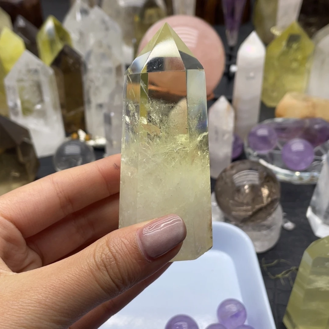 水晶62未镶嵌X黄水晶柱