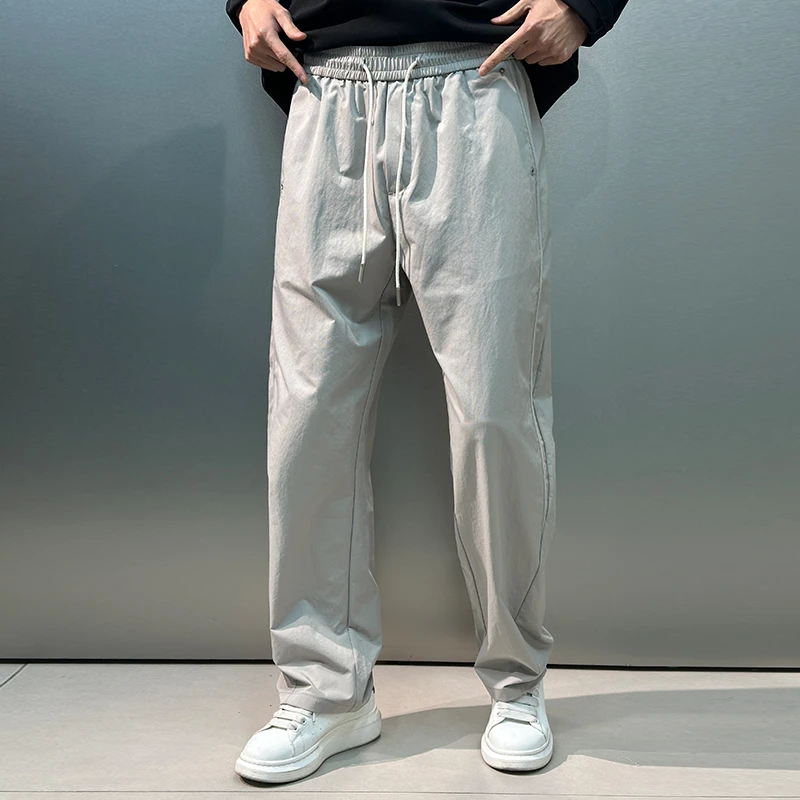 2025春季薄款工装斜纹面料休闲裤男直筒立体裁剪~实体店同步上新