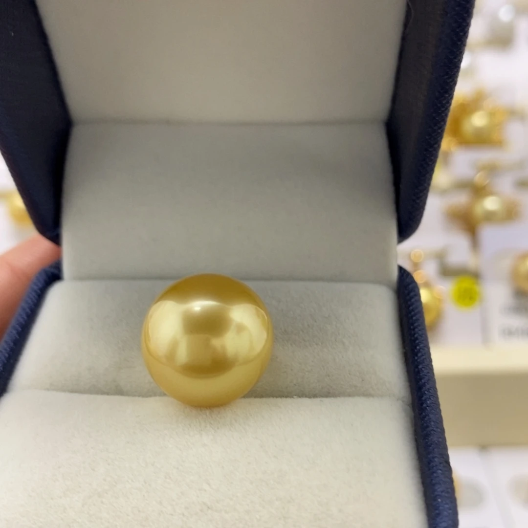 海水珍珠裸珠14.9南洋金珠裸珠