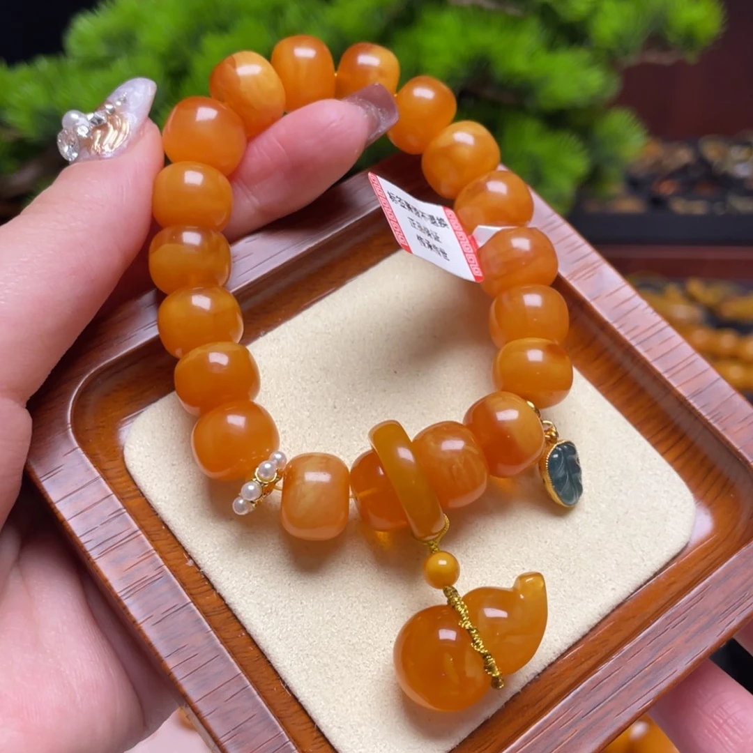 蜜蜡手链未镶嵌手串