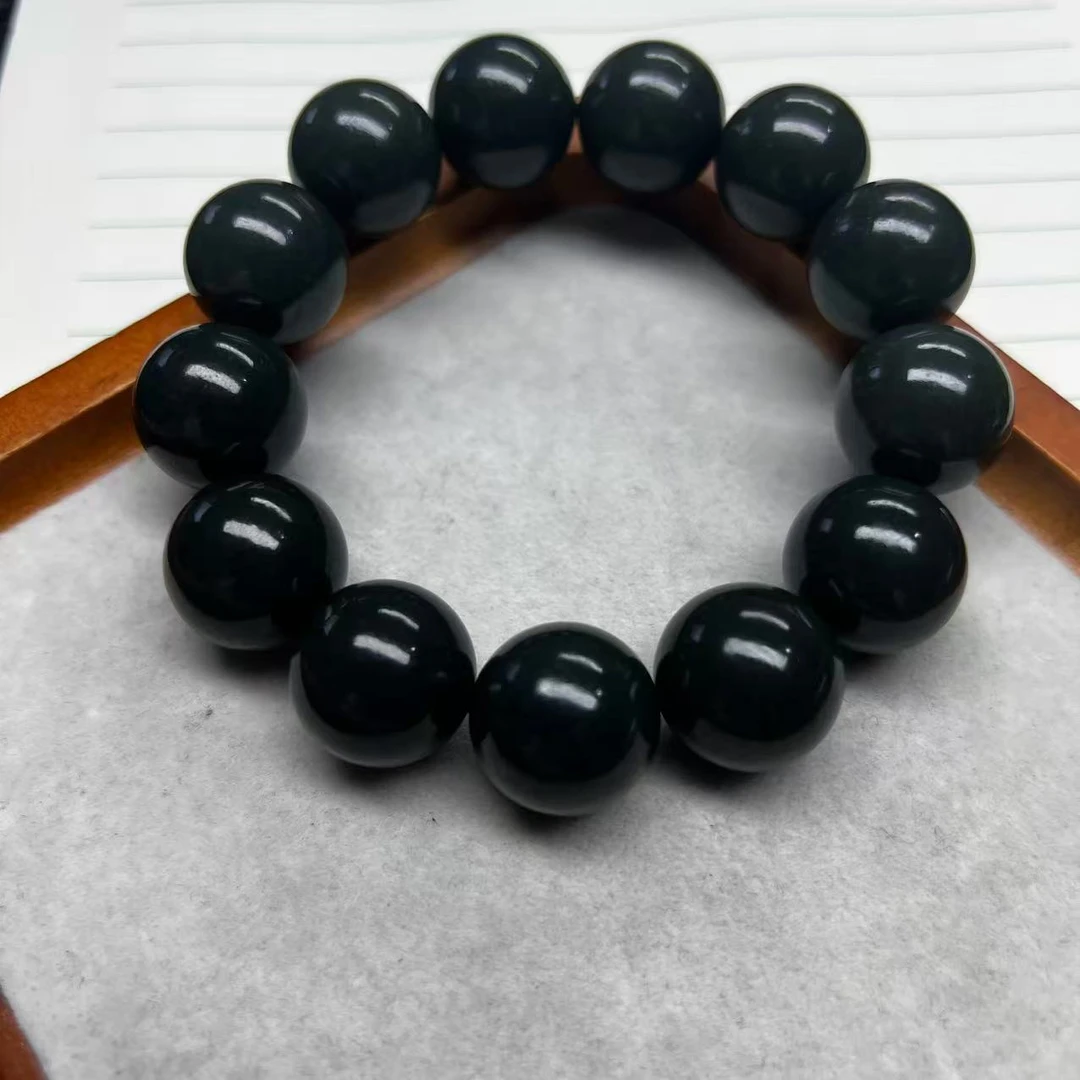 纯天然新疆和田玉卡18且末孔雀蓝精美时尚百搭