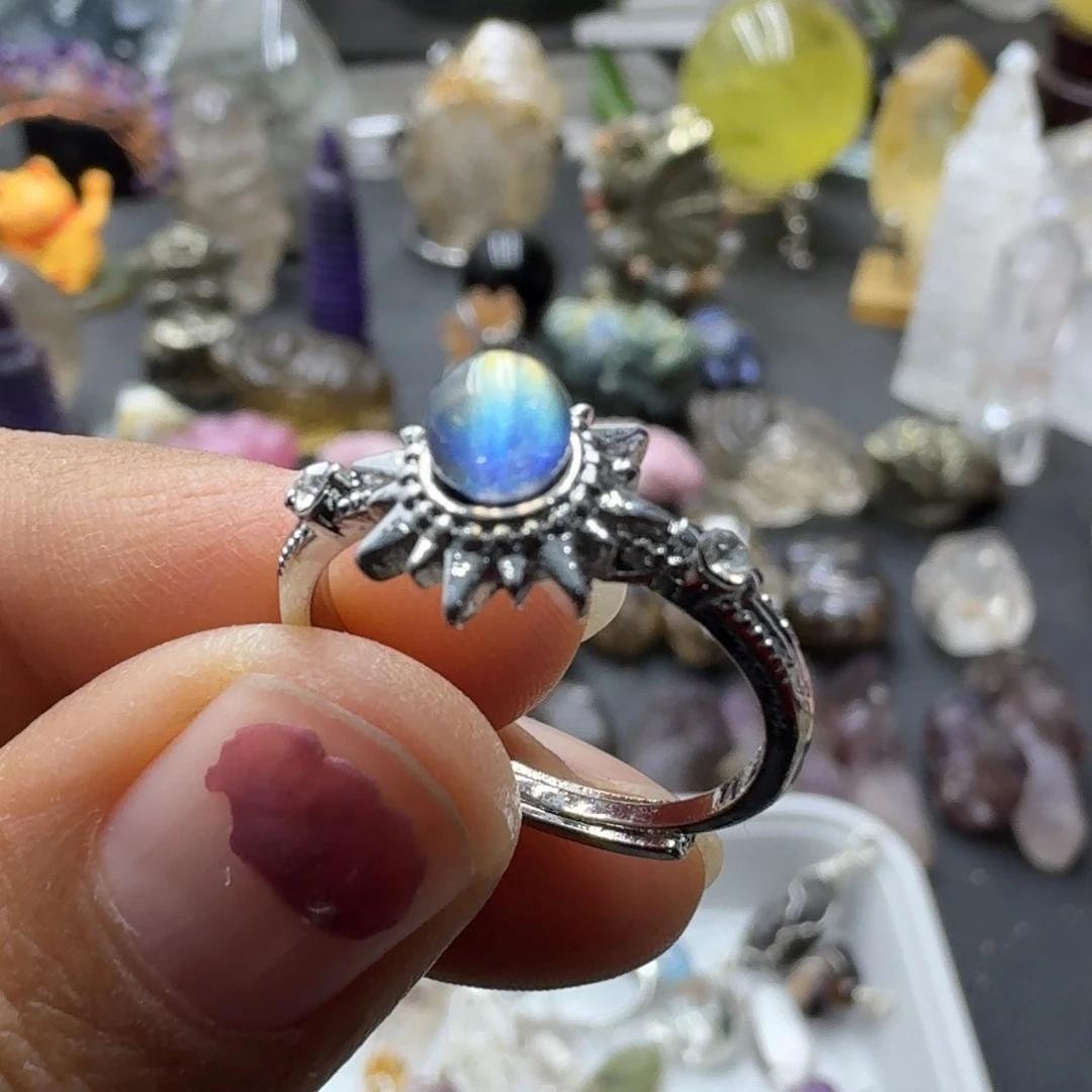 石材清货放漏啦长戒指