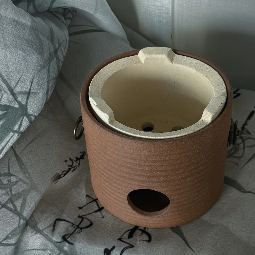 木炭茶炉粗陶围炉煮茶炭炉耐高温陶瓷明火烧炉温茶烧烤干烧炉