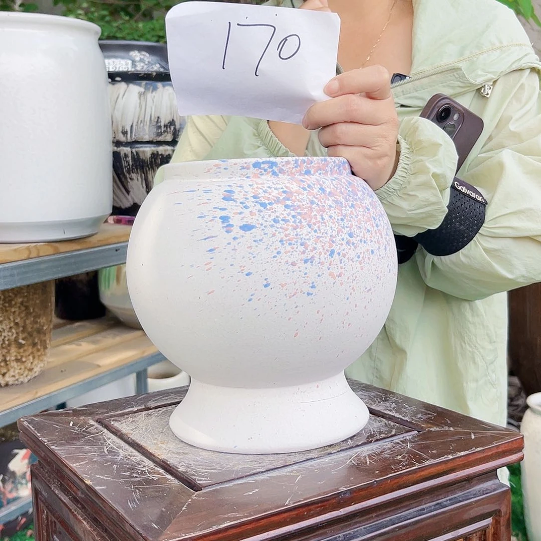 紫砂花盆王嫂花盆直播0525-170高22口14