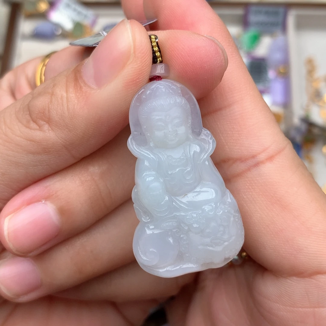 【闪购商品】未镶嵌挂件翡翠文殊