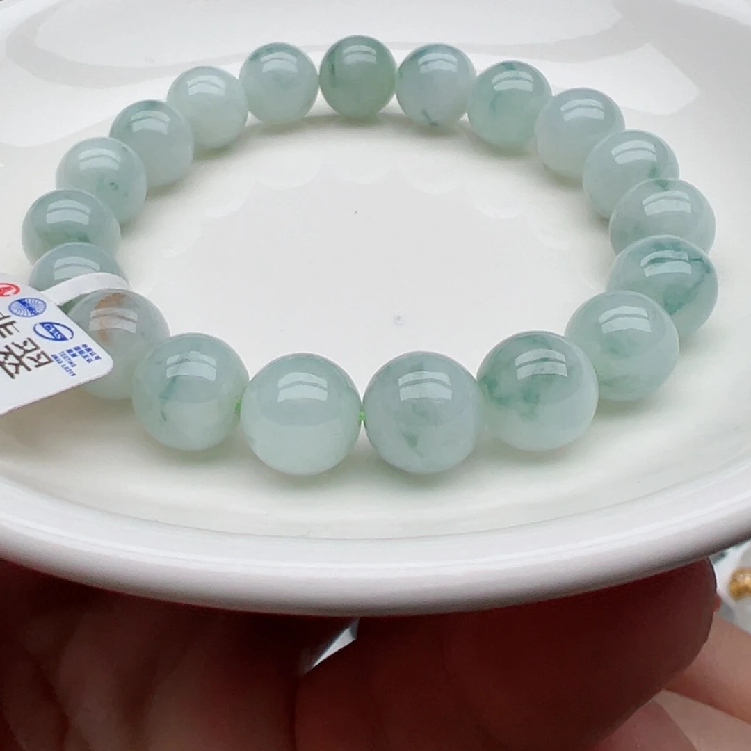 翡翠手链未镶嵌天然翡翠