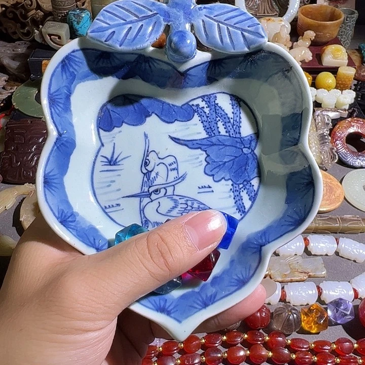 瓷，瓷盘，纯手工制作小**力