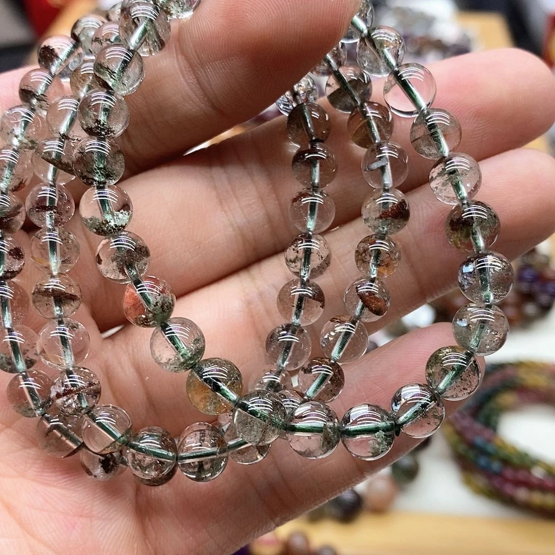 水晶手链未镶嵌多样性发货发一条