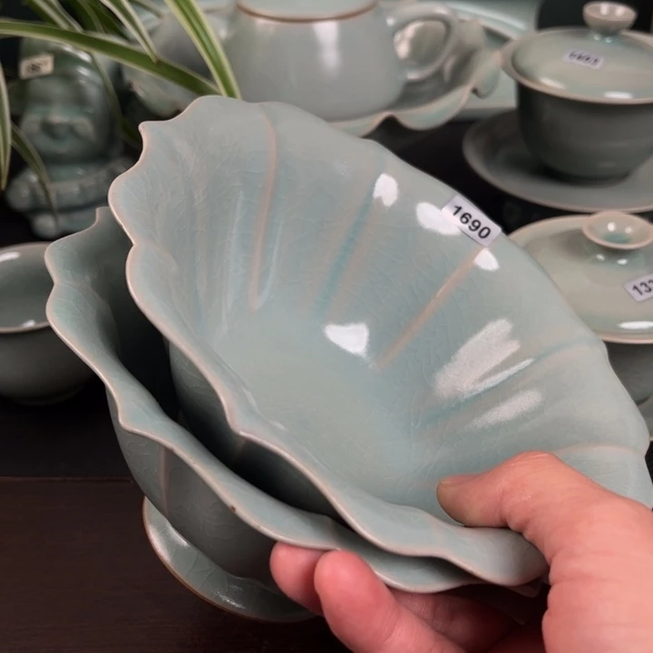 杯1690两个瑕疵青鸾汝瓷汝州发货