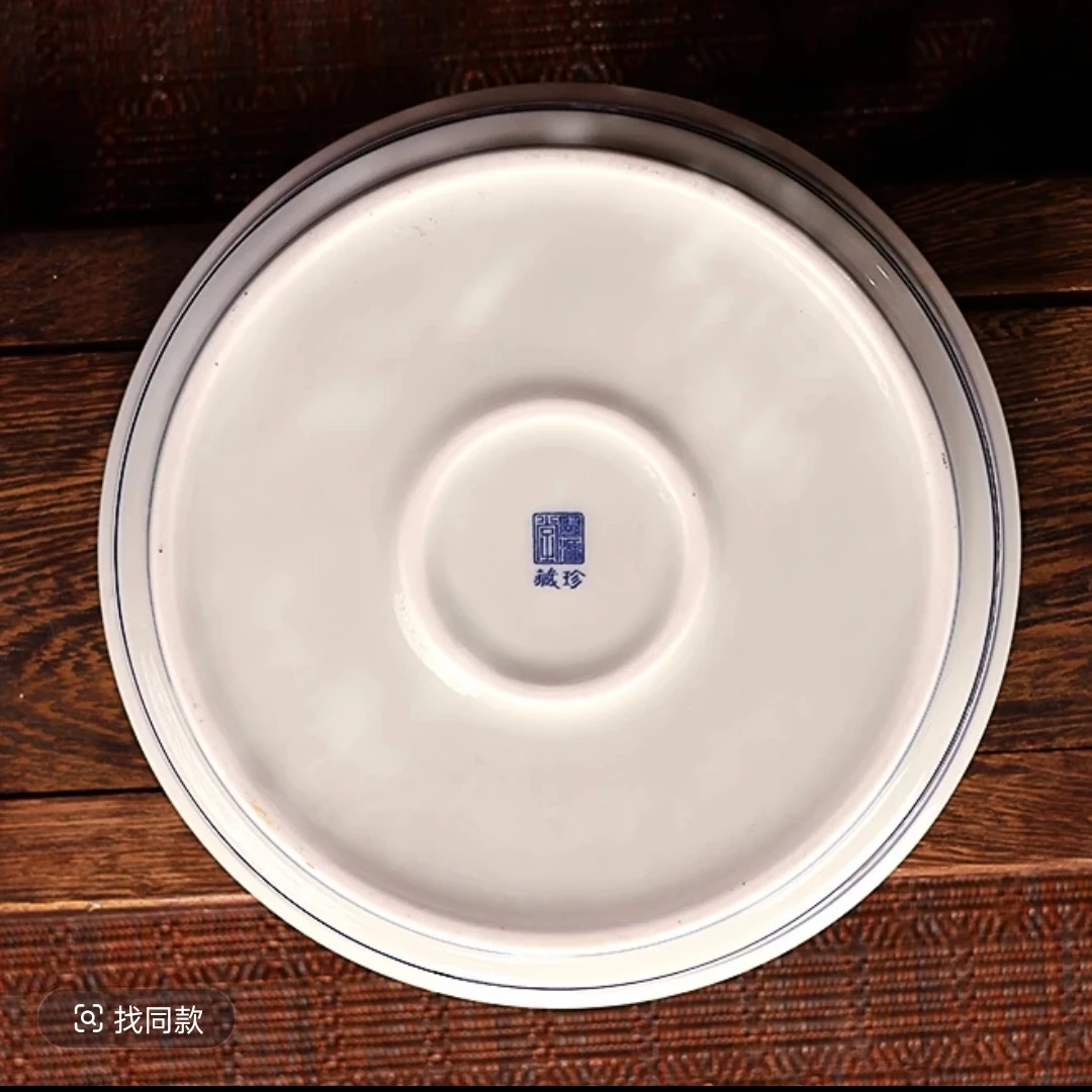 景德镇 春 山水图 家用高端茶具 壶承