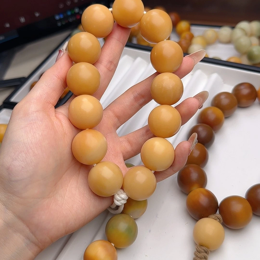 菩提根/象牙果手串吴*莹卡22干磨手持默认微瑕