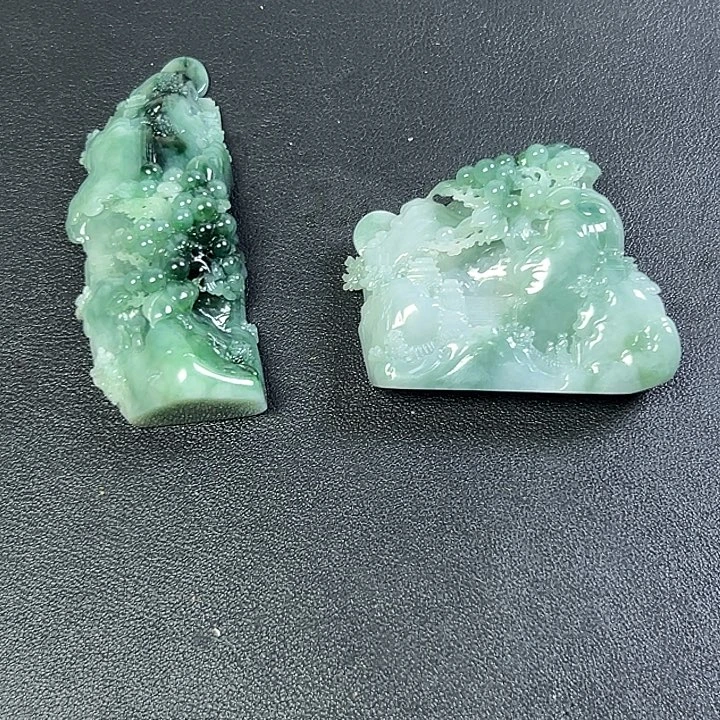雨***亭翡翠未镶嵌摆件翡翠