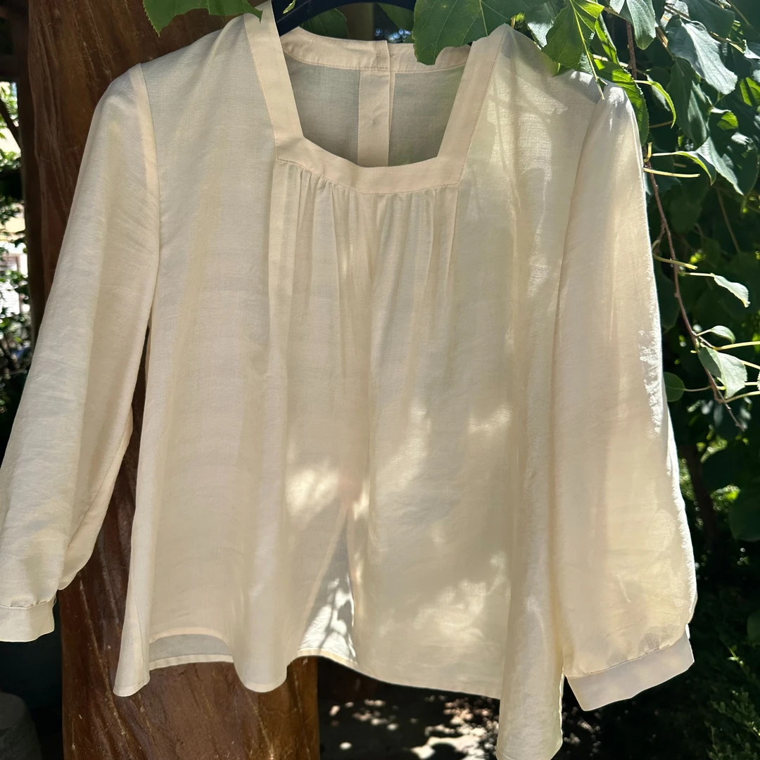 JW-【处女座衬衫】2025夏季新款柞蚕丝女士白色衬衣水缫丝时尚衬衣