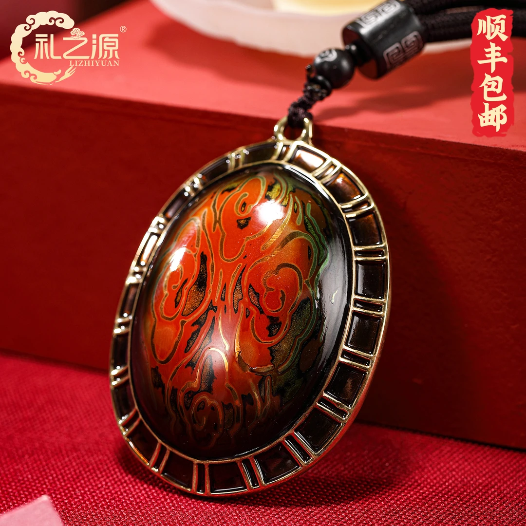 礼之源富甲天下黄铜实心龟甲手把件古玩创意把玩生日纪念刻字礼物