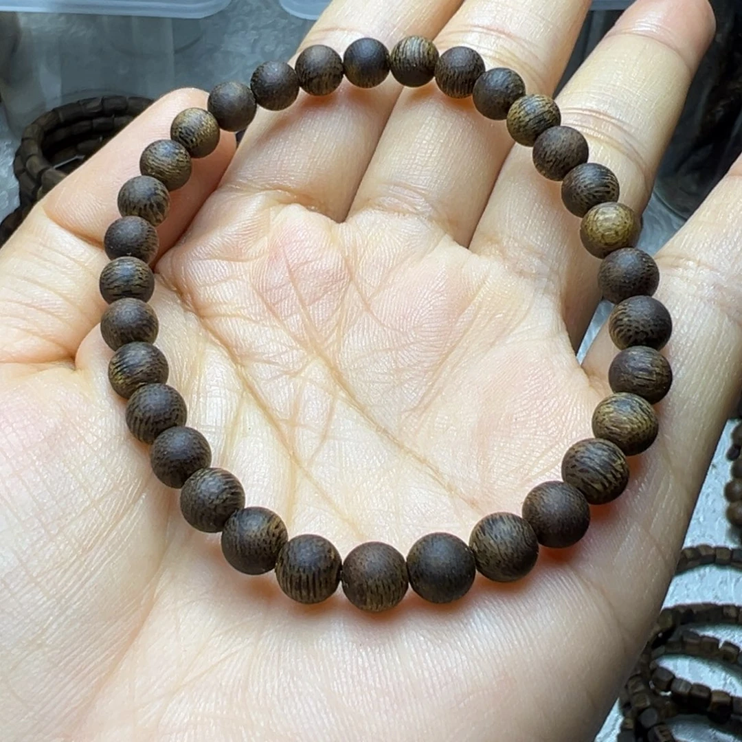 沉香手串泡*卡6保4克圆珠沉水多样性发一