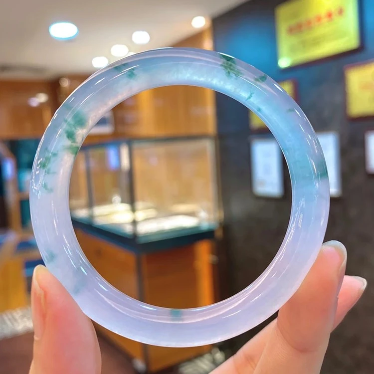 手镯 【苏苏】冰种起光冰透夏季新品百搭配饰