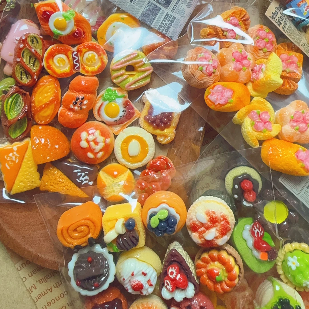 食玩盲袋仿真面包树脂装饰DIY食盒冰箱贴材料