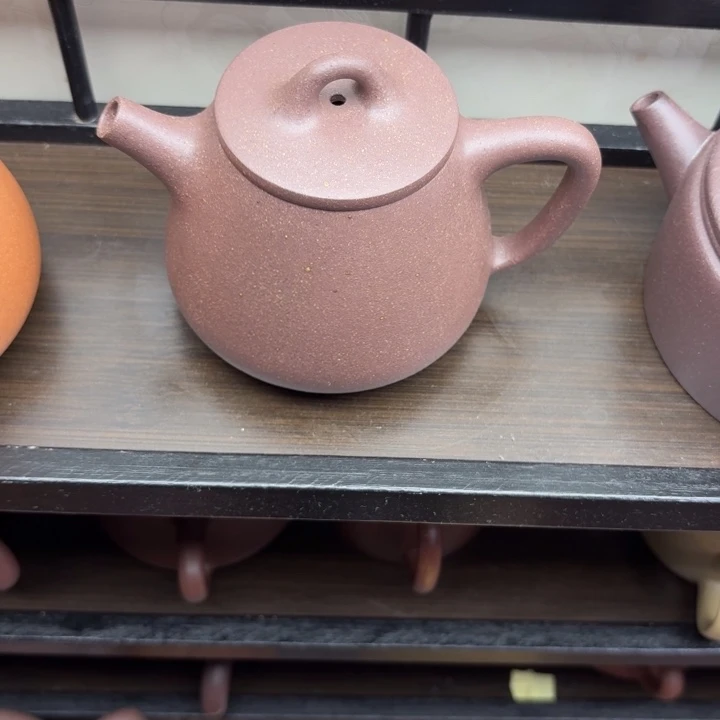 茶壶紫砂原矿半手工紫泥高瓢200cc