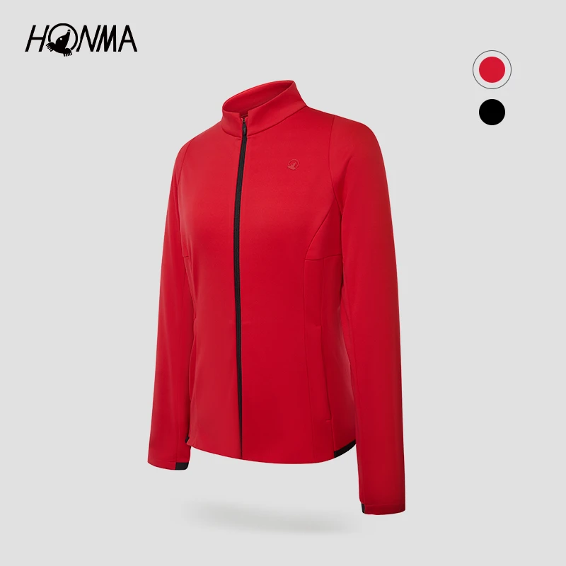 【专业高尔夫】HONMA修身时尚女士外套磨毛保暖亲肤HWKQ302R647