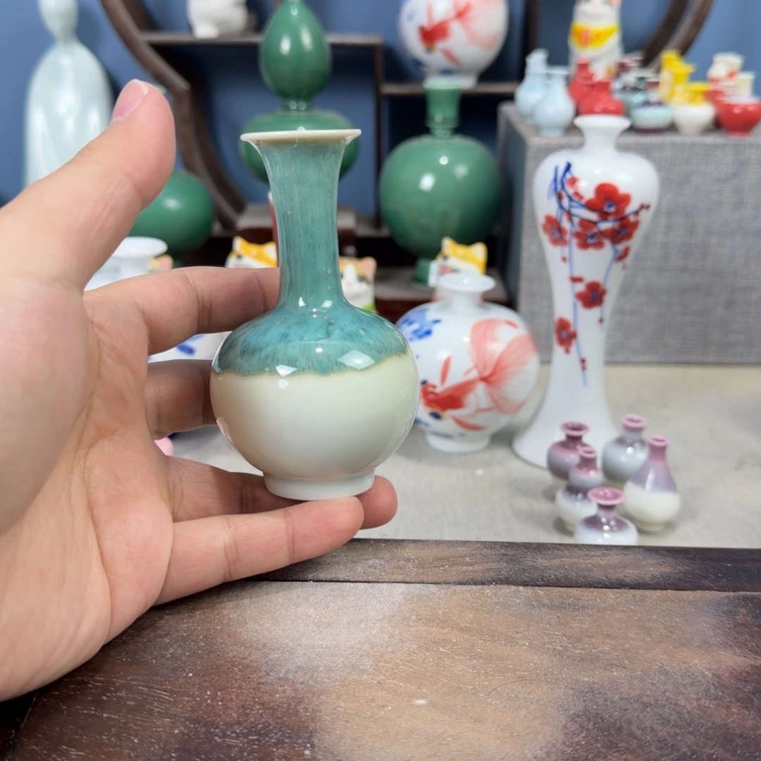 陶瓷手工小花器摆件