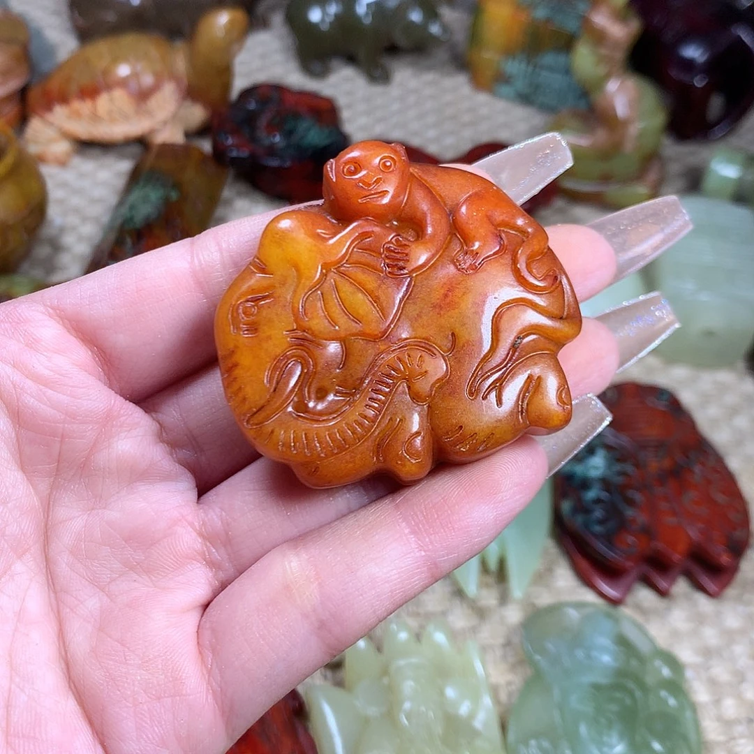 白玉菩提吊坠挂件