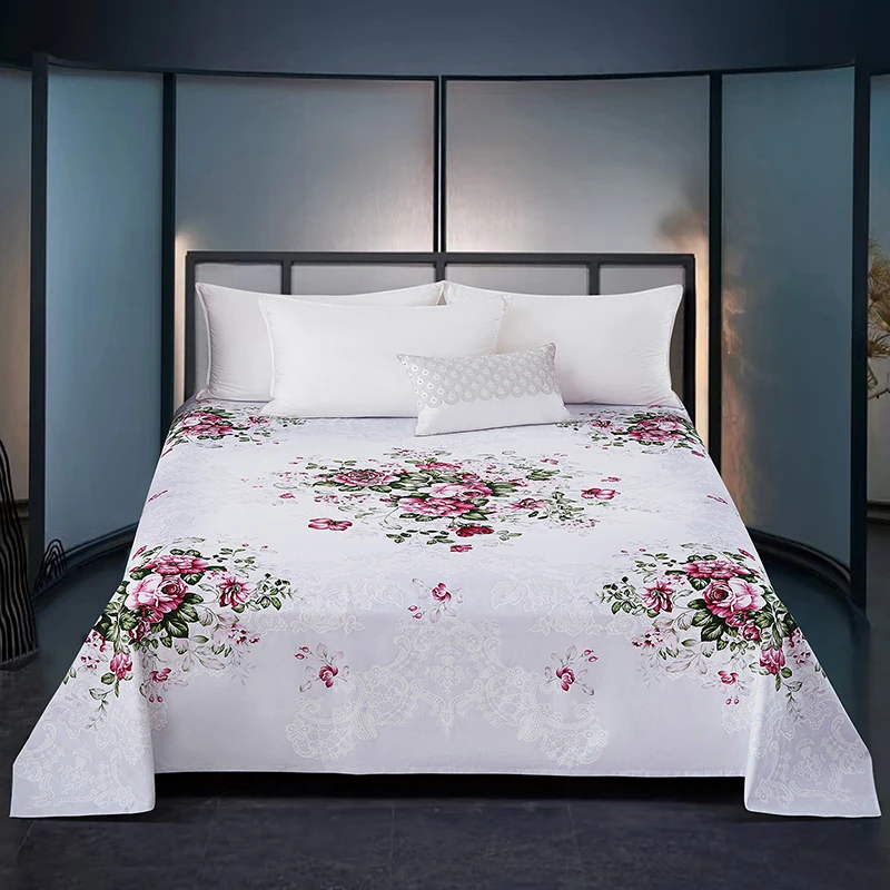 【繁花似锦直边】民光纯棉床单丝光棉传统工艺全棉加厚老式被单