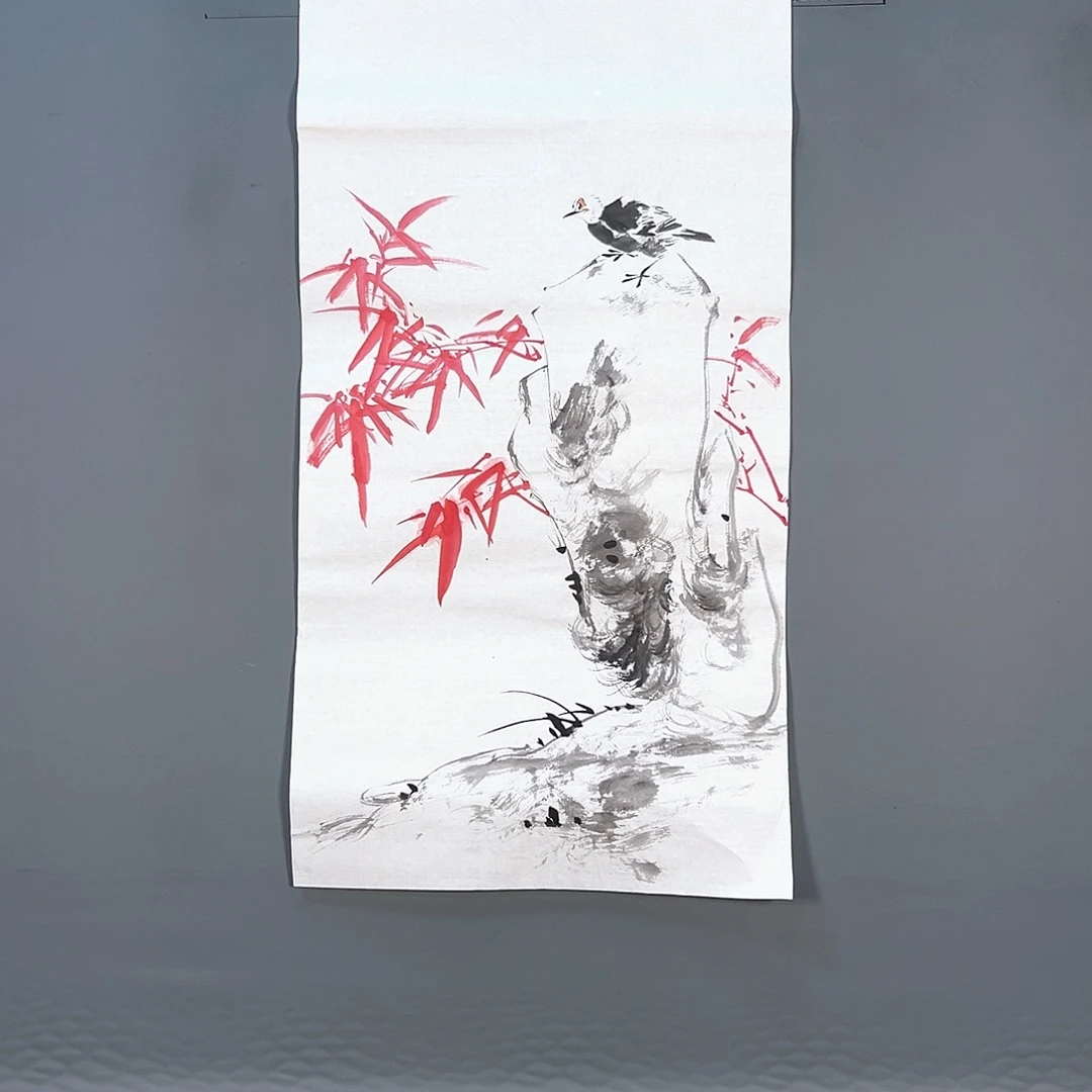 国画860 花鸟和蝴蝶在这里相遇