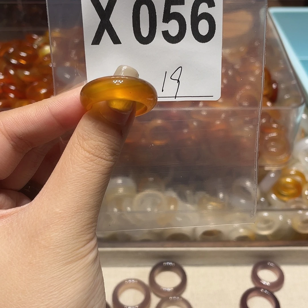 玛瑙/玉髓未镶嵌戒指056