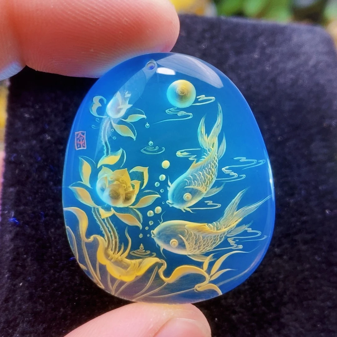 【闪购商品】蓝珀吊坠(不含链)未镶嵌
