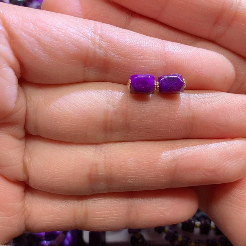 【闪购商品】苏纪石（舒俱来）耳钉18K金镶嵌