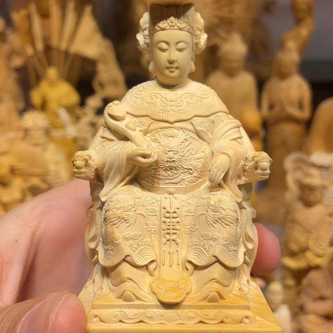 黄杨木小瑕疵妈祖