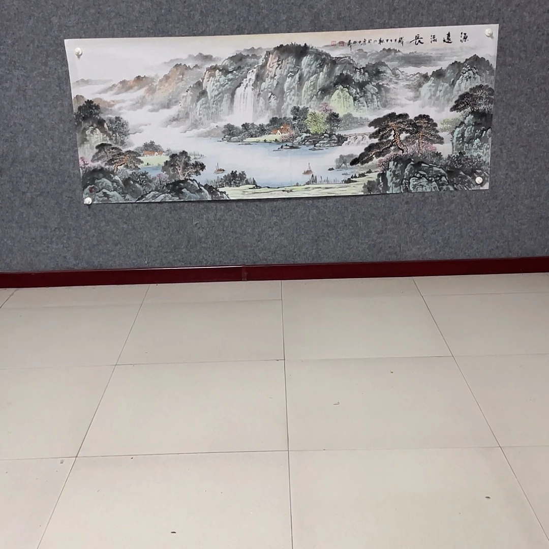 仁***心国画小六尺画芯 捡漏