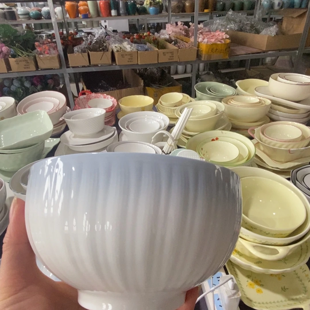 瓷六寸面碗4个福利款