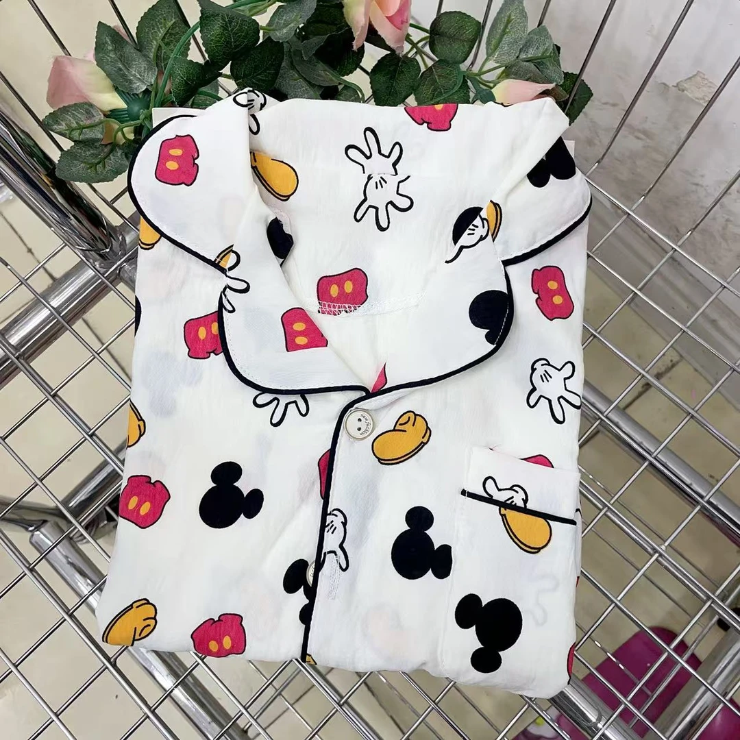 【淼淼妈】儿童夏季长袖卡通家居套装1901