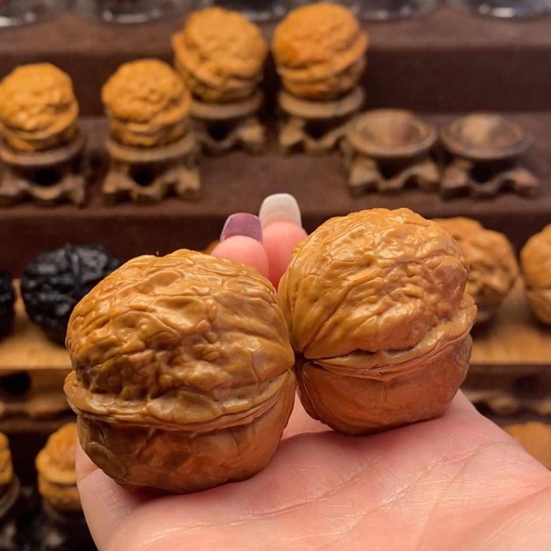 文玩核桃把件41玉甲金蟾