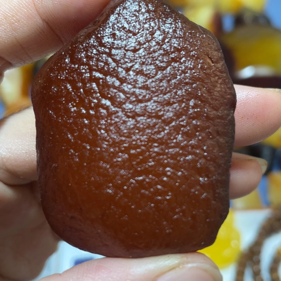 用***4定制蜜蜡未镶嵌红皮